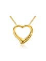 thumb Fashion Gold Plated Heart Shaped Titanium Pendant 0