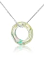 thumb Colorful Circle Austria Crystal Women Necklace 1