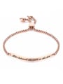 thumb Stainless Steel With Rose Gold Plated Personality Chain Bracelets 0