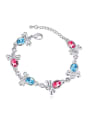 thumb Fashion Oval austrian Crystals-accented Little Bees Alloy Bracelet 2