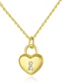 thumb 925 Sterling Silver With ed Simplistic Heart Necklaces 0