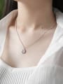 thumb Sterling Silver minimalist smile Necklace 1