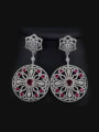 thumb Luxury Round Shaped Wedding drop earring 1