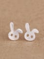 thumb Lovely Bunny Silver stud Earring 0