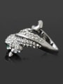 thumb Personalized Cubic Rhinestones-studded Gecko Alloy Ring 1