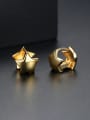 thumb Copper With 18k Gold Plated Casual Star Stud Earrings 0