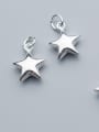 thumb 925 Sterling Silver With Silver Plated Simplistic Pentagram Charms 0