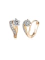 thumb Exquisite 18K Gold Women Zircon clip on earring 0