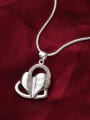 thumb Fashion Heart shaped Pendant Copper Necklace 1