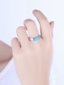 thumb Simple Turquoise Stone Women Ring 1