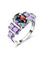 thumb Personality Colorful Glass Beads Women Ring 0