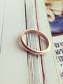 thumb Simple Smooth Rose Gold Plated Ring 0