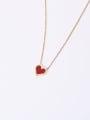 thumb Titanium With Gold Plated Simplistic Heart Necklaces 1