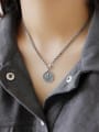 thumb 925 Sterling Silver With Antique Silver Plated Vintage Smiley Face  Necklaces 1