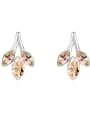 thumb Fashion Marquise austrian Crystals Leaves Alloy Stud Earrings 3