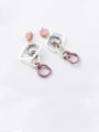 thumb Alloy With Platinum Plated Simplistic Geometric Drop Earrings 1