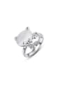 thumb Women Cute Cat Shaped Opal Ring 0