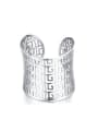 thumb Fashion Hollow Design Stainless Steel Bangle 0