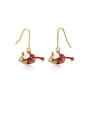 thumb 925 Sterling Silver With Gold Plated Cute Mouse Hook Earrings 0