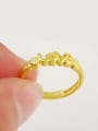 thumb Creative Monogrammed Shaped 24K Gold Plated Copper Ring 2