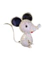 thumb Copper With  Cubic Zirconia Cute Animal Mickey Mouse Brooches 1