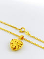 thumb Elegant 24K Gold Plated Heart Shaped Copper Necklace 2