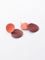 thumb Alloy With Geometric concave-convex Disc Earrings Stud Earrings 3