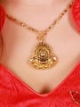 thumb Copper Alloy 24K Gold Plated Retro style Laughing Buddha Necklace 1