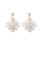 thumb Alloy With Gold Plated Personality Flower Drop Earrings 0