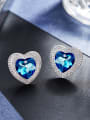 thumb austrian Crystals Heart-shaped stud Earring 3