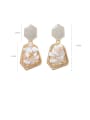 thumb Alloy With Gold Plated Vintage Irregular Geometric Pendant Drop Earrings 2