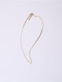 thumb Titanium With Gold Plated Simplistic Moon Necklaces 4