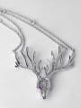 thumb Creative Elk Personality micro-inlaid zircon necklace 1