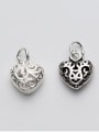 thumb 925 Sterling Silver With Antique Silver Plated Personality Heart Charms 0