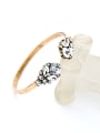 thumb Alloy Gold Plated Rhinestones Bangle 2