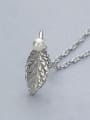 thumb Leaf Pearl Necklace 0