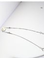 thumb Simple White Artificial Pearl 925 Silver Bracelet 2