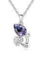 thumb Austria was using austrian Elements Crystal Necklace Pendant Chain clavicle rose love 2