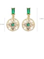 thumb Alloy With  Gold Plated Simplistic Geometric Drop Earrings 3