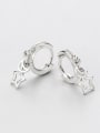 thumb Fresh Moon And Star Shaped S925 Silver Clip Earrings 0