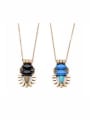 thumb Alloy Artificial Stones Lone Necklace 2