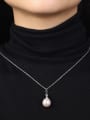 thumb Women Exquisite Double Color Artificial Pearl Necklace 1
