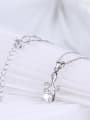 thumb Simple Elegant Zircon Silver Necklace 2