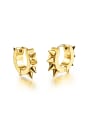 thumb Punk style Rivets Titanium Stud Earrings 0