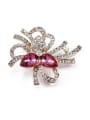 thumb new 2018 2018 Flower-shaped Crystals Brooch 3