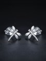 thumb Tiny Dragonfly 925 Sterling Silver Stud Earrings 0