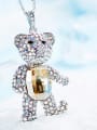 thumb Bear-shaped austrian Crystal Necklace 3