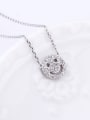 thumb Simple Smiling Face Cubic Zircon Necklace 1