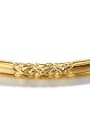 thumb Copper Alloy 24K Gold Plated Vintage style Opening Bangle 2