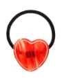 thumb Rubber Band With Cellulose Acetate  Cute Heart ShapedHair Ropes 3
